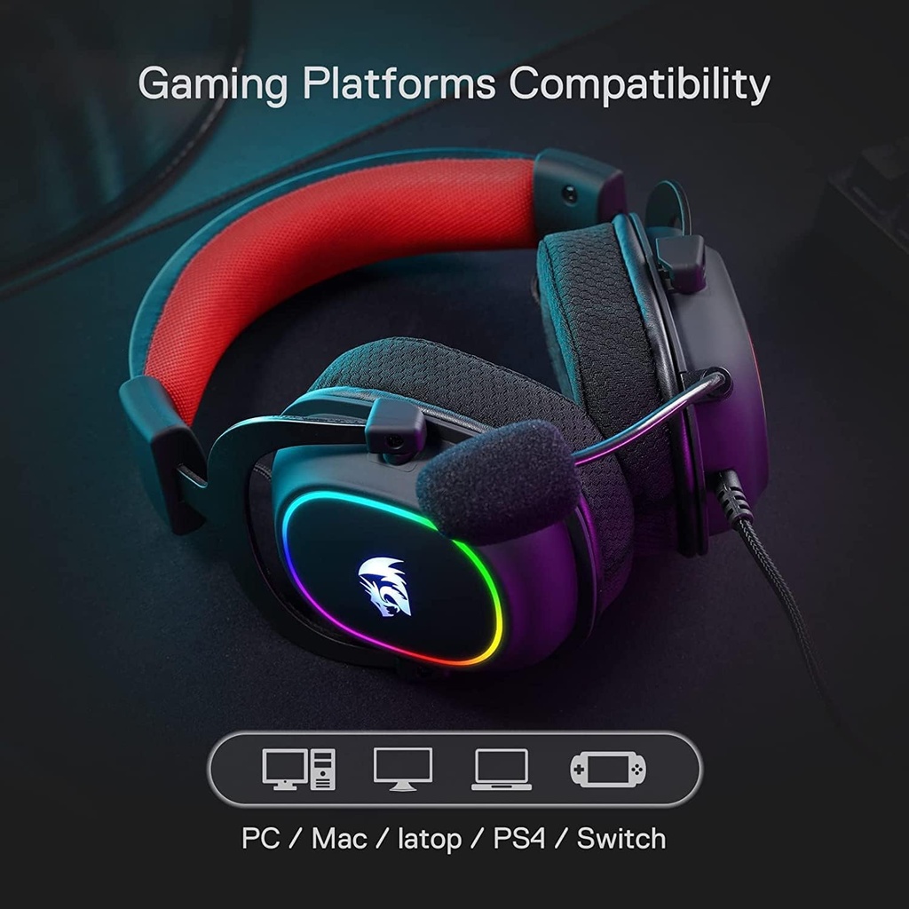 Redragon H601 Talos Gaming Headset - 7.1 Surround Sound (نسخة)