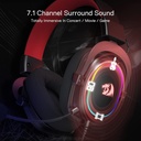 Redragon H601 Talos Gaming Headset - 7.1 Surround Sound (نسخة)