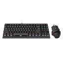 Redragon K568R-BA Gaming Keyboard & Mouse Combo (Rainbow Mechanical Blue Switch M609 3200 DPI)