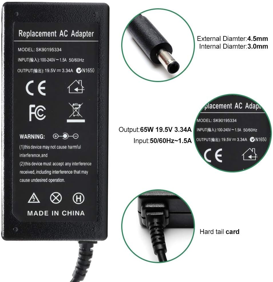 Charger Dell 19.5V 3.34A 65W AC invy