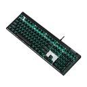 Aula F2088 Full Mechanical Gaming Keyboard with Rainbow Backlit LED - BLACK Switches, Arabic/English 