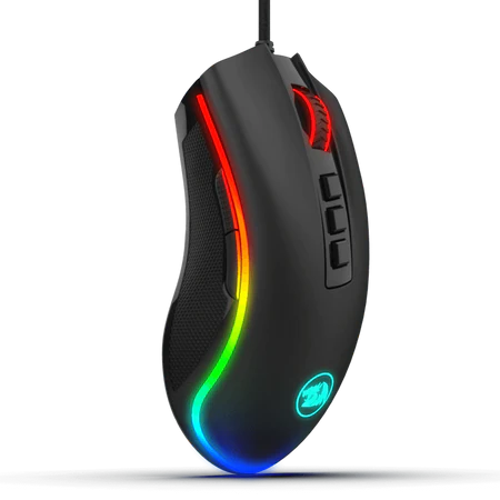 REDRAGON M691 MIST Wireless Gaming Mouse - 4,800 DPI Optical Sensor - Ergonomic Design with Thumb Rest - 3 Side Buttons - Rapid Fire Button