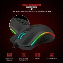 REDRAGON M691 MIST Wireless Gaming Mouse - 4,800 DPI Optical Sensor - Ergonomic Design with Thumb Rest - 3 Side Buttons - Rapid Fire Button