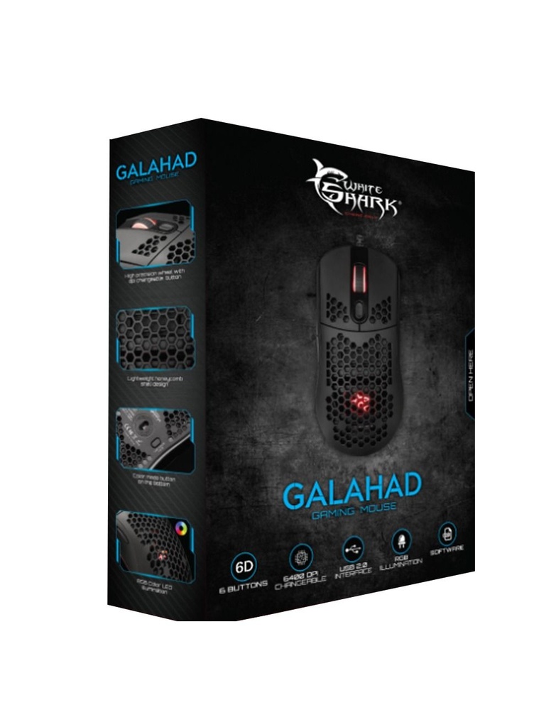 White Shark Gaming mouse GM-5007 GALAHAD  Black