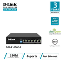 D-Link DES-F1006P-E Unmanaged Desktop PoE Switch 4 Port 10/100Mbps + 2 Port 10/100Mbps Uplink
