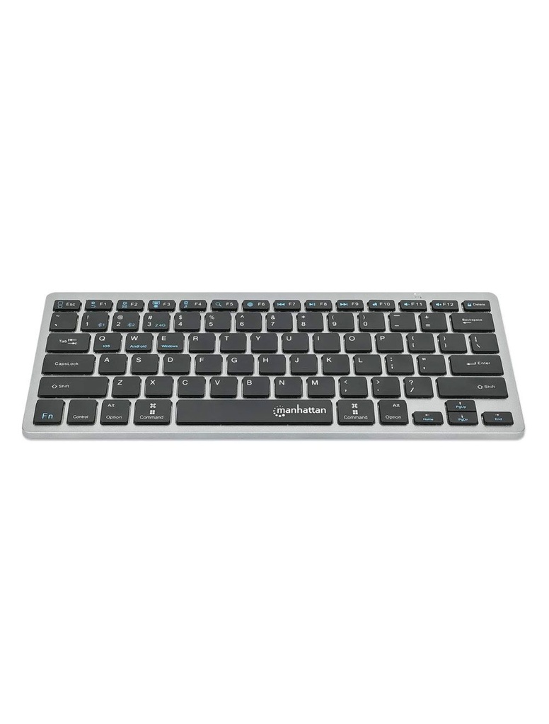 Manhattan kb03b KB03W Ultra Slim Dual-Mode Wireless Keyboard Dark Gray / Black