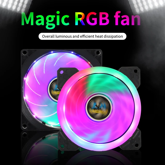 IHP-120mm RGB Fan Silent RGB Light Computer Cooling Fan