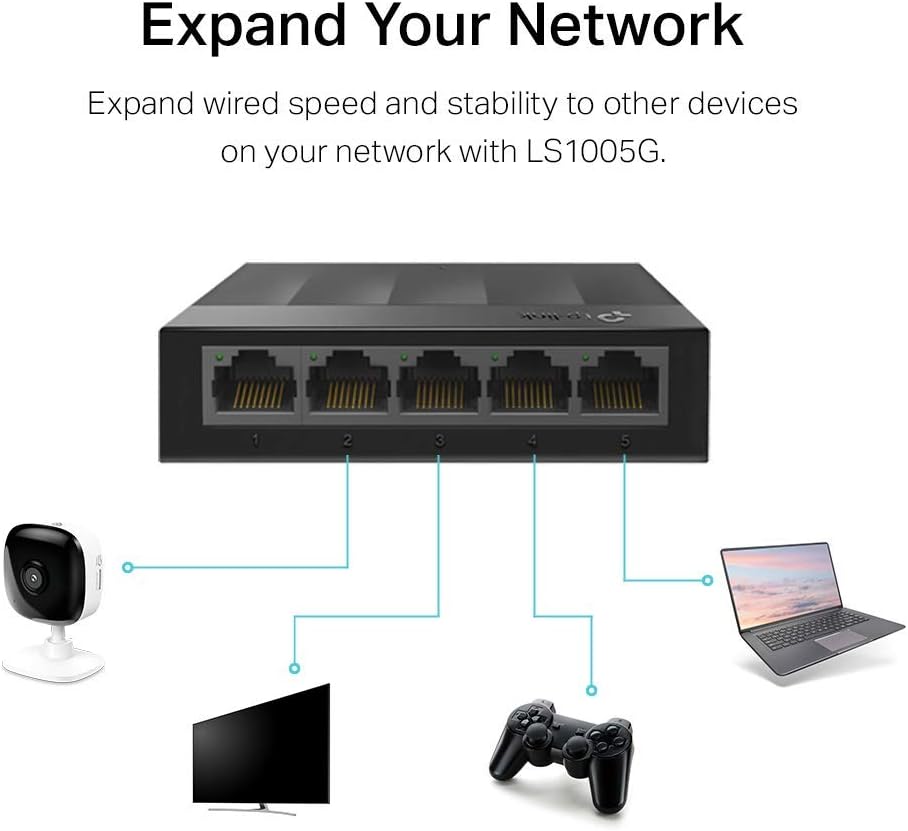 TP-Link Desktop Switch 5 Port Gigabit-LS1005G