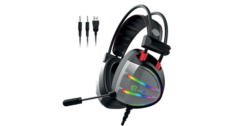 ST-Standard GM-007 Gaming Headphone DEEP BASS and comfortable design - Silver