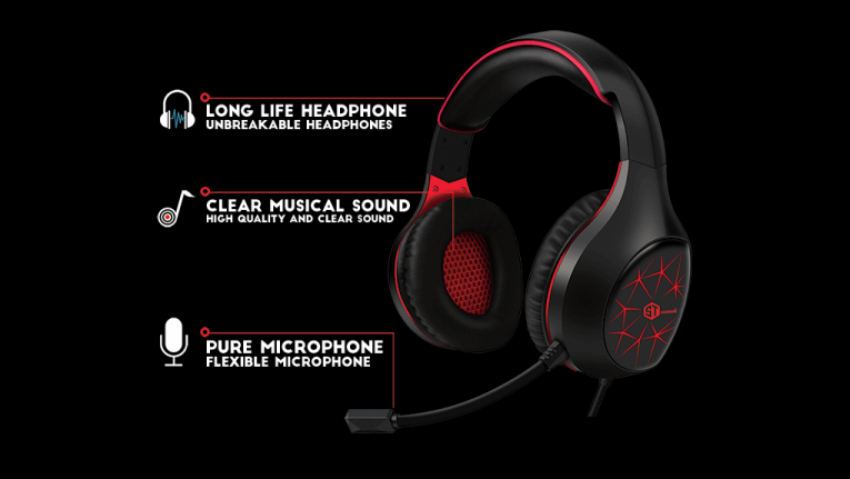 st-standard GM-2100R Gaming Headphone - Red