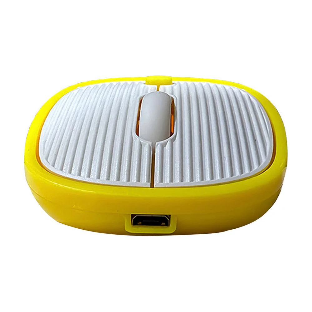 Gamma Rechargeable Wireless Mouse, Multi-Mode Mouse with RGB 2.4G Wireless Gaming Mouse , M-14 Yellow