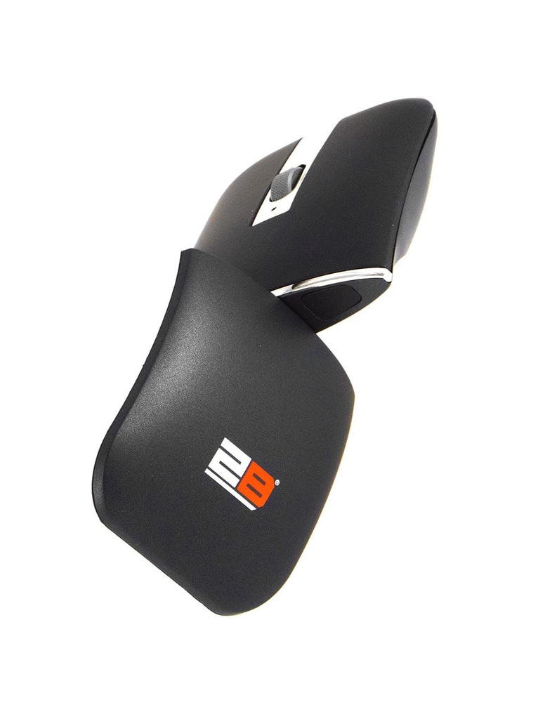 2B (MO305) Wireless 2.4G Rechargeable Mouse - Black*Silver