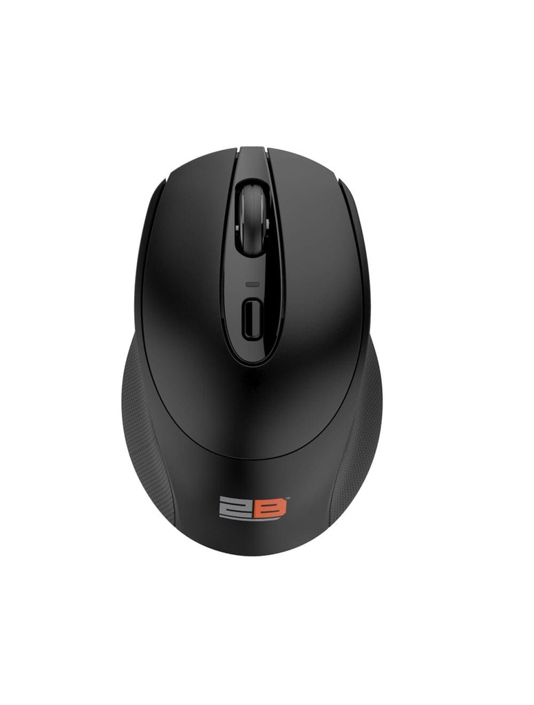 2B (MO186) Dual Mode Bluetooth 2.4GHz Mouse with Re-Chargeable Battery – Black