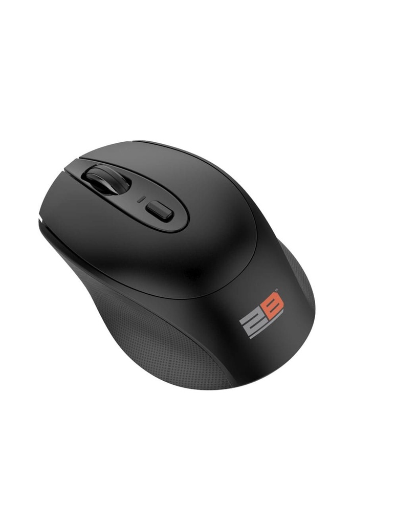 2B (MO186) Dual Mode Bluetooth 2.4GHz Mouse with Re-Chargeable Battery – Black