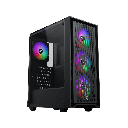 XIGMATEK Master X II GAMING MID-TOWER CASE ARGB 4 Fans PLUS POWER SUPPLY X-Power 600W 80