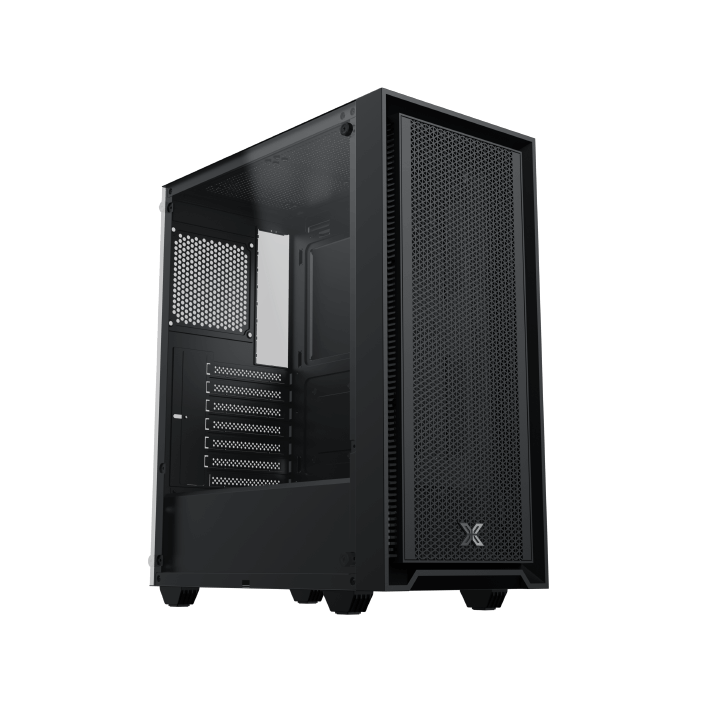 XIGMATEK Master X II GAMING MID-TOWER CASE ARGB 4 Fans PLUS POWER SUPPLY X-Power 600W 80