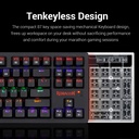 Redragon K598 Knight Wireless/Wired Gaming Keyboard - Brown Switches - Full RGB - Black