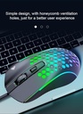 AULA S11 Gaming Mouse Honeycomb Design RGB Multi Light Precision Sensor 3600dpi