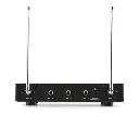 Auna VHF Wireless Microphone Set 2-Channel Black - 2x Hand Microphone 