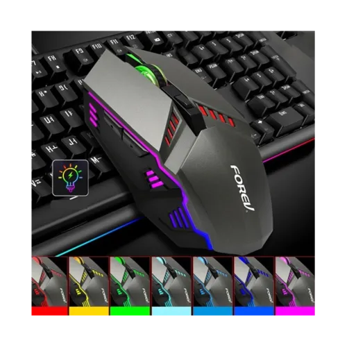 FOREV FV-X7 3200dpi Wired Mechanical Gaming RGB Lighted Mouse