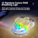 AULA S80 Programmable Gaming Mouse, 7200 DPI Wired PC Mouse, 12 Rainbow RGB Backlit Wired 