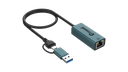 (USB-C+USB 2) Ethernet HUB ST-UE106 (2 in 1) USB3.0 Lan RJ45(1000M) 