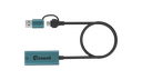 (USB-C+USB 2) Ethernet HUB ST-UE106 (2 in 1) USB3.0 Lan RJ45(1000M) 