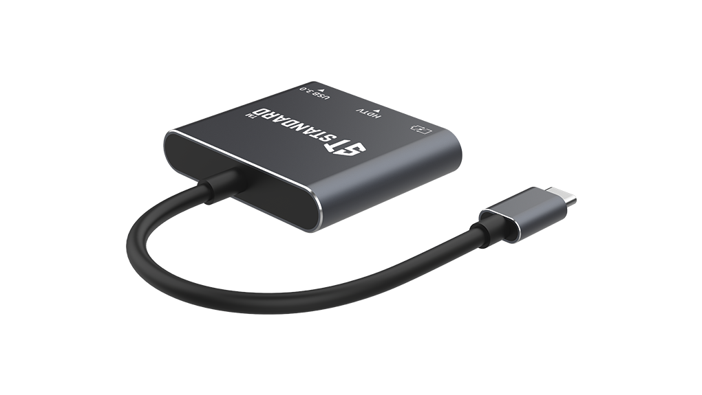 HUB ST-9175 3 in 1-USB-C To HDMI (4K@30Hz) + (USB3.0+PD3.0( 1- HDMI*1 (4K@30Hz) Full HD 1080p 2- USB3.0*1 3- PD3.0*1 (100W)