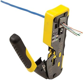 ZoeRax Pass Through RJ45 Crimp Tool N7088 Yellow