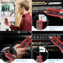 HT-718 RJ45 Crimping Tool Pass Through Kit Ethernet Crimper Cat5 Cat5e Cat6 Crimping Tool for RJ11/12 6P/8P 