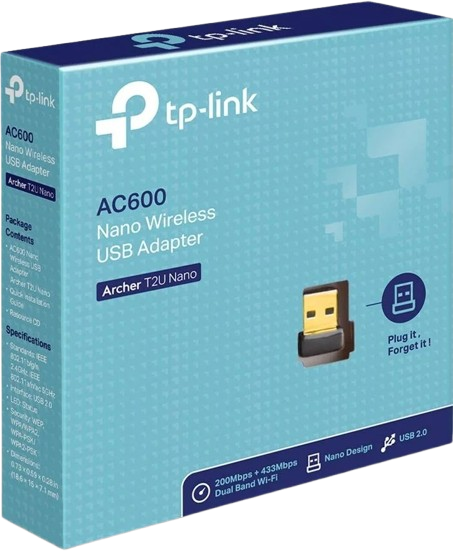 TP-Link ARCHER T2U NANO AC600 WiFi Nano USB Adapter ARCHER T2U NANO