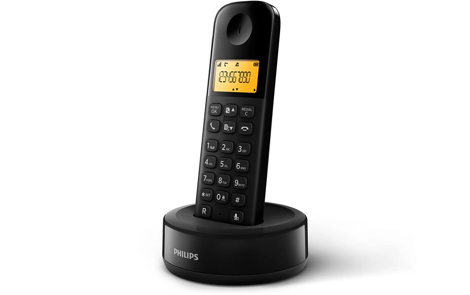 philips Cordless Phone D1601B/63 - Black