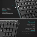 Kolaura Ultra Thin Rechargeable Wireless Keyboard BLACK kl02