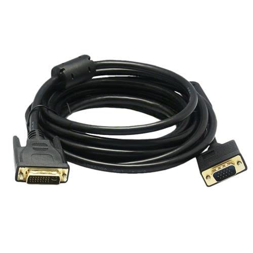 DVI-I (24+5 Pin) to VGA Cable - 1.83 m, Black dvi vga