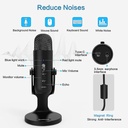 Knob Pro Desktop Microphone 360° Angle -Black