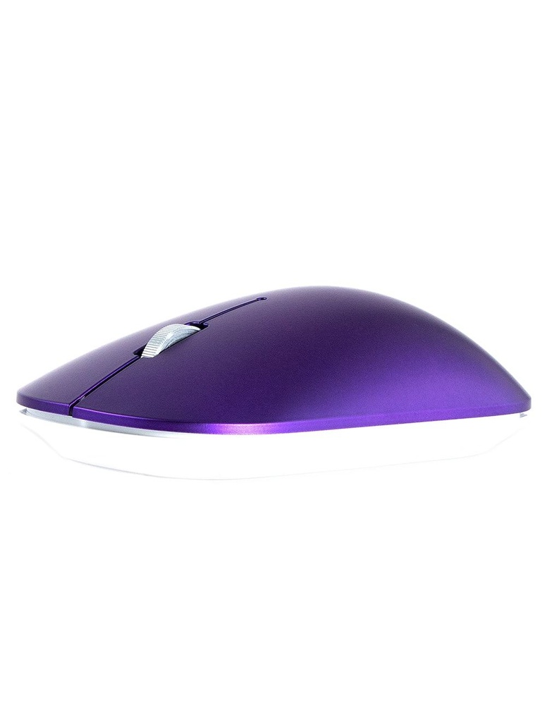 2B (MO877) 2.4GHz Slim Wireless Optical Mouse with Blue Light - Purple