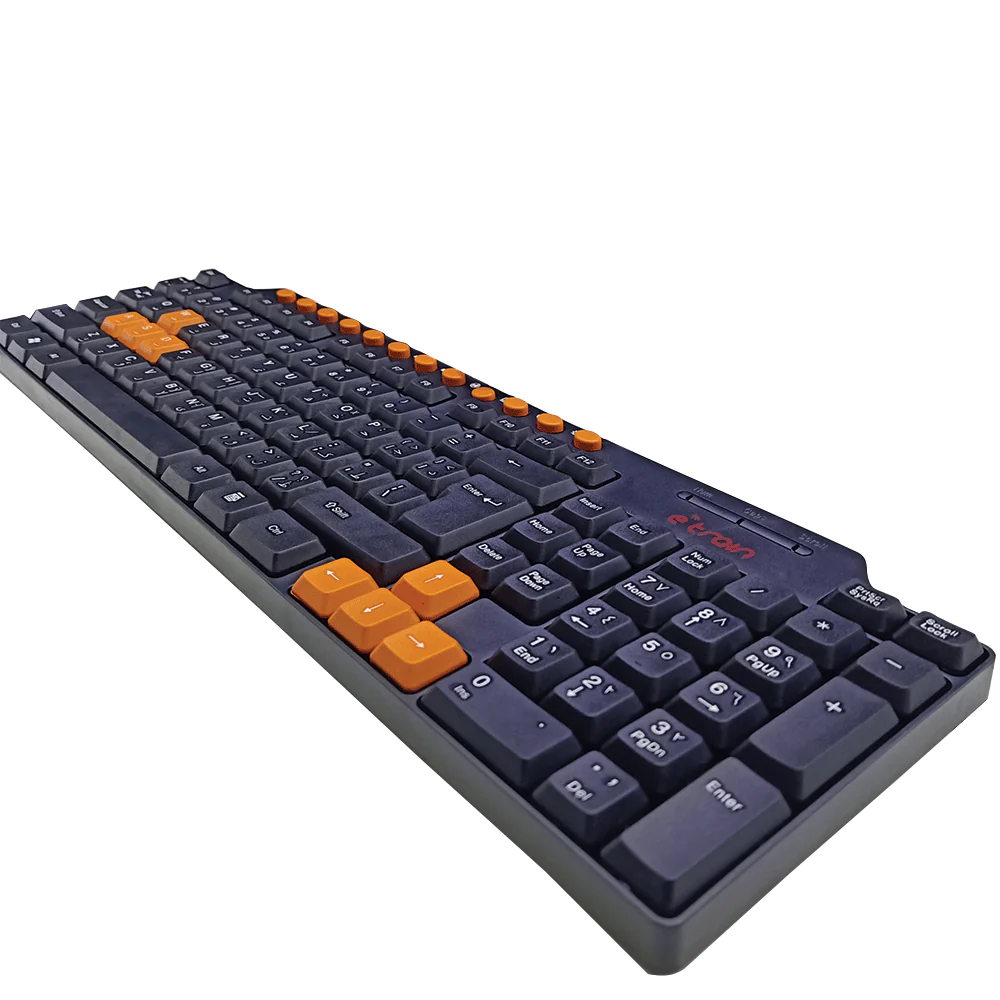 E-train (KB012) MultiMedia Compact Keyboard 104-Key