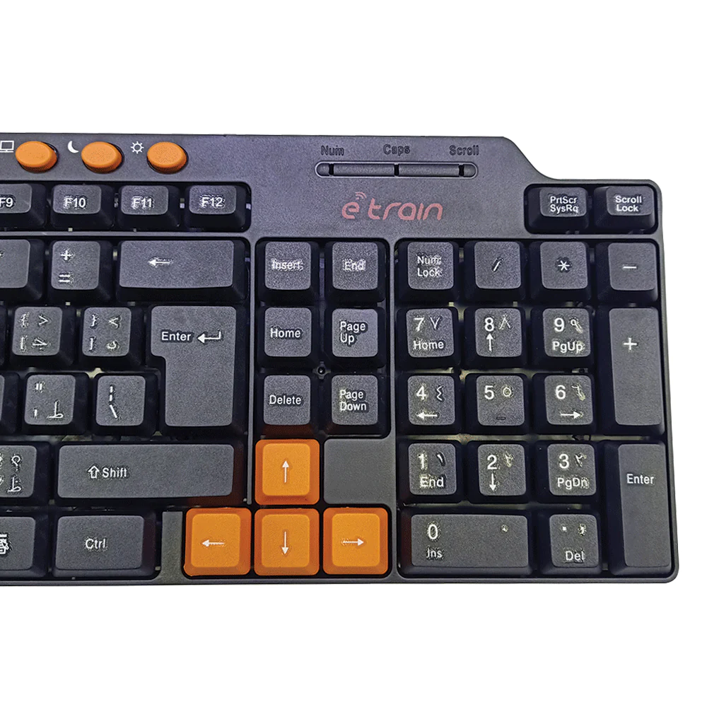 E-train (KB012) MultiMedia Compact Keyboard 104-Key