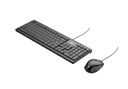 FD 1600P Office Multimedia Keyboard & Mouse Combo USB – AR / EN | Black