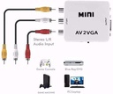 AV to VGA Video Converter AV2VGA Box AV RCA CVBS to VGA Video Converter Audio Converter