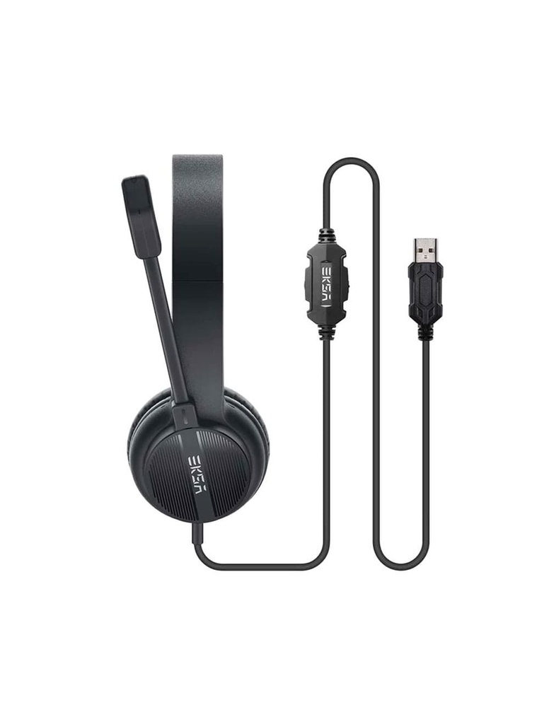 EKSA H12E Environmental Noise Cancelling Headset - Black