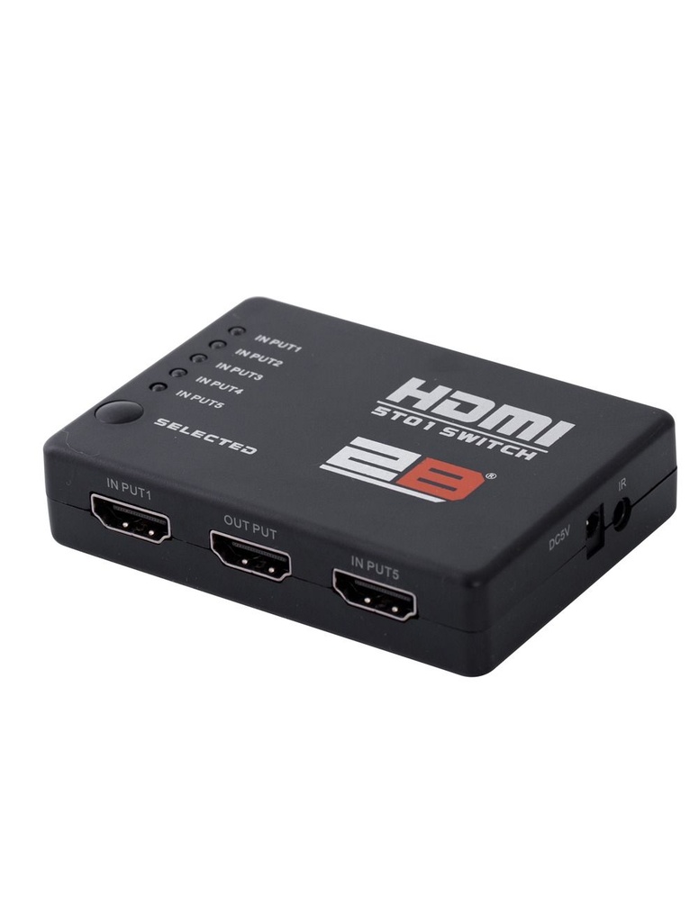 2B (CV868) HDMI Switch 5 to 1 With Remote Control