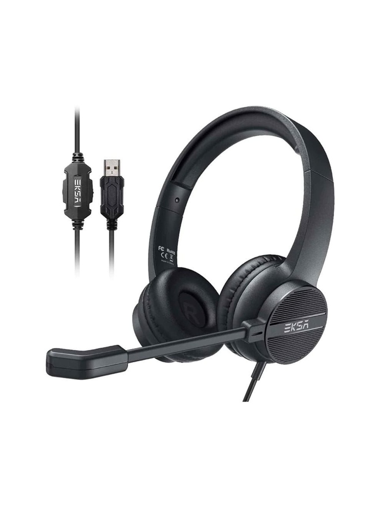 EKSA H12E Environmental Noise Cancelling Headset - Black