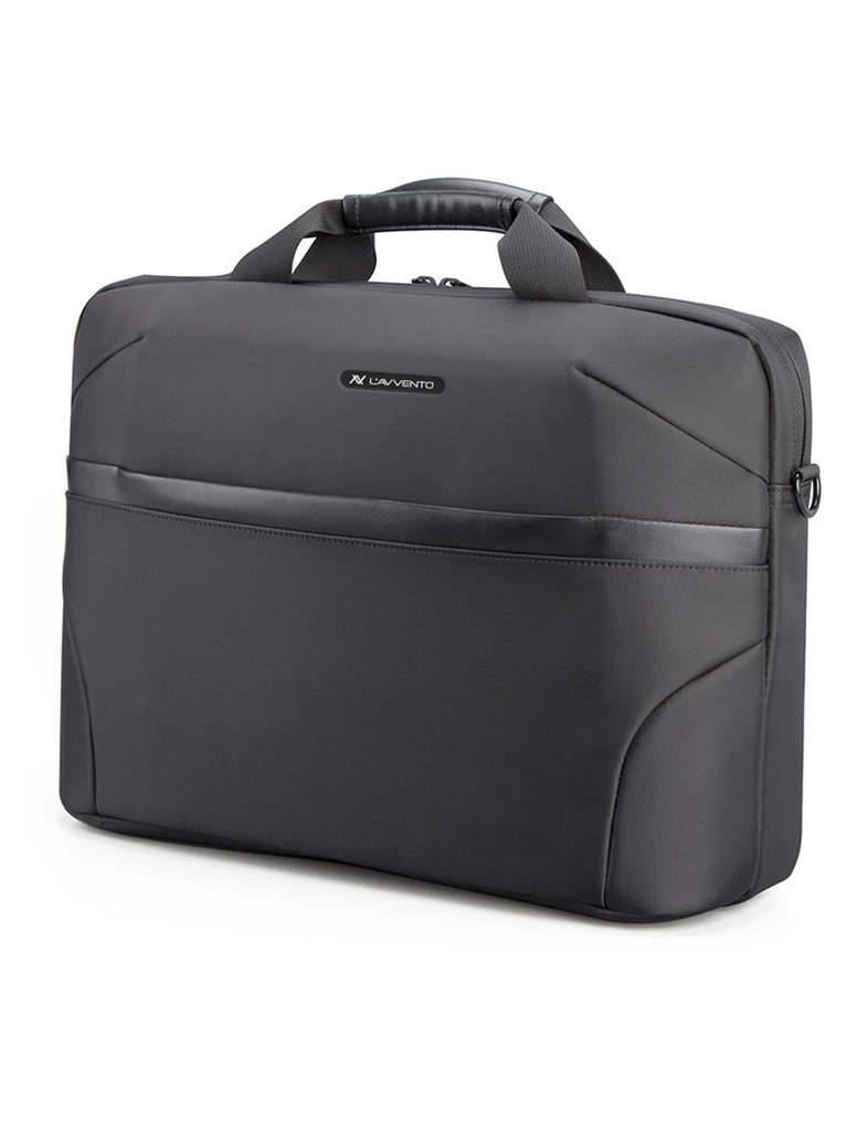 L'AVVENTO (BG704) Laptop Shoulder Bag fits up to 15.6" - Black