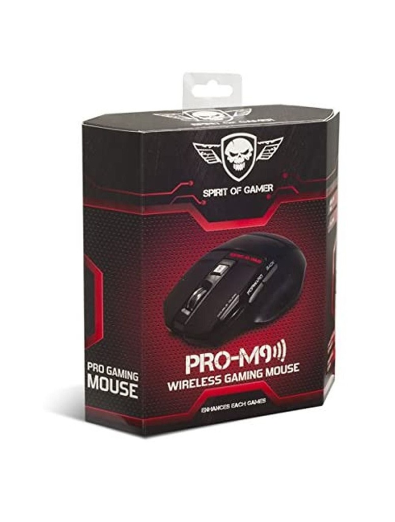 Spirit of Gamer PRO-M9 Wireless Gaming Mouse - Black mo277