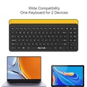 AULA AWK310 Bluetooth Multi-Device Keyboard for Windows, Apple iOS Android Or Chrome, Compact Space-Saving