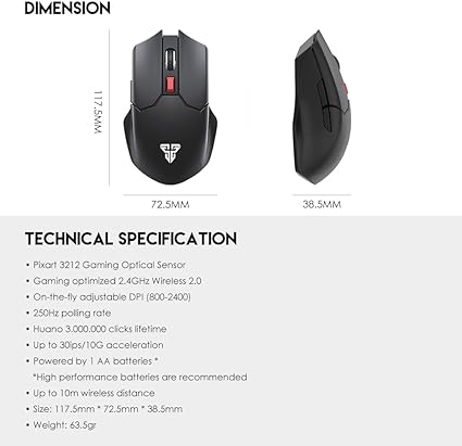 mouse gamming fantech vx7