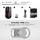 FANTECH VENOM II WGC2 VIBE EDITION Wireless 2.4Ghz Gaming Mouse With Rechargeable Battery (Black)