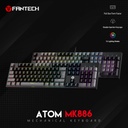 FANTECH ATOM MK886 RGB Mechanical Gaming Keyboard – RED Switch (Black)