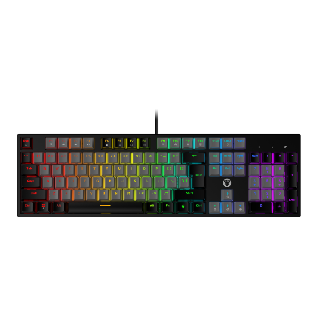 FANTECH ATOM MK886 RGB Mechanical Gaming Keyboard – RED Switch (Black)